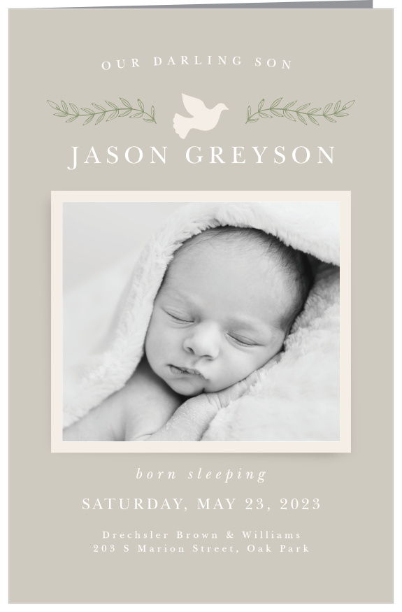 Our Dove of Peace Memorial Book Fold Programs are perfect for outlining the proceedings of any respective memorial.