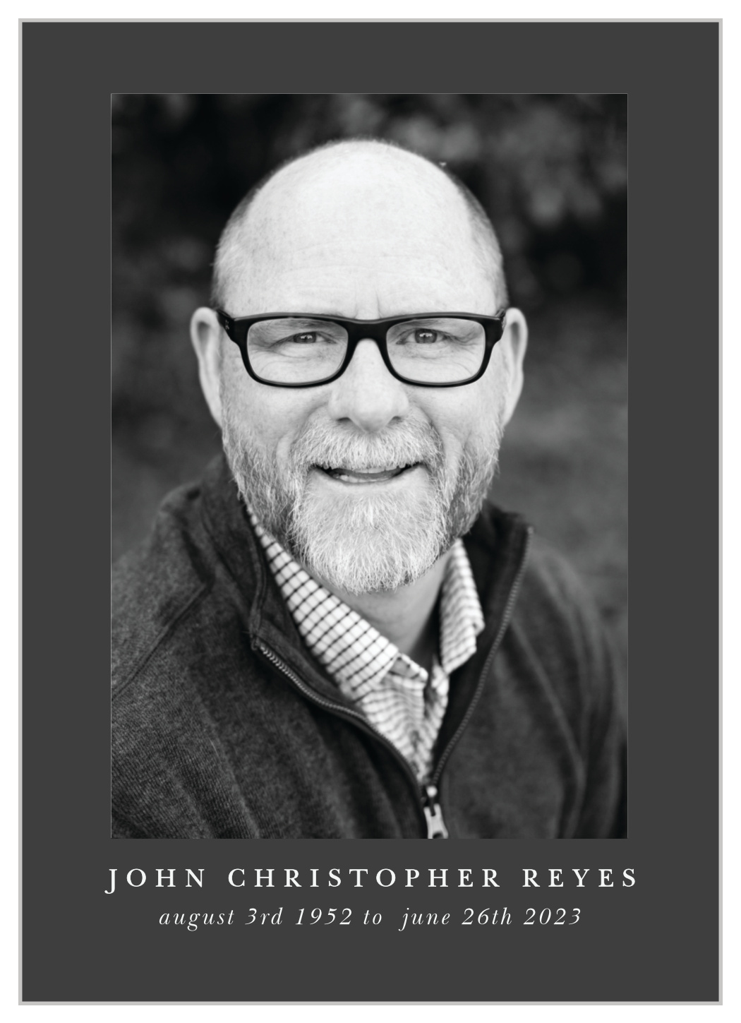 In Loving Memory Memorial Announcements