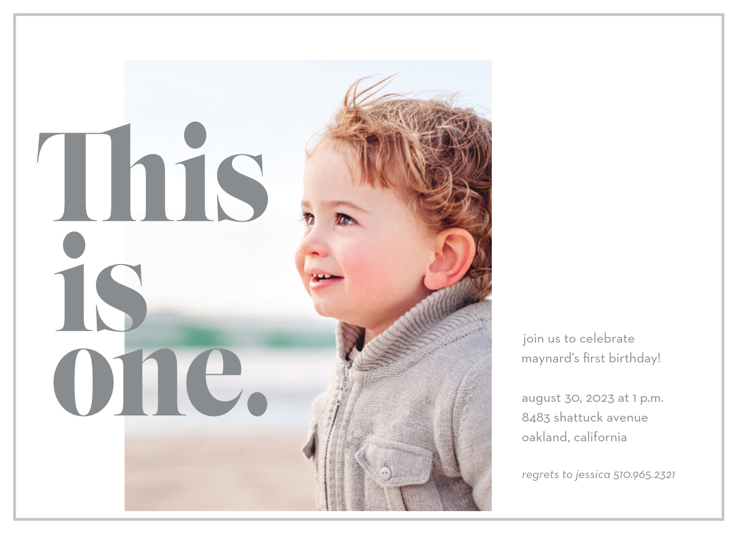 This Is One First Birthday Invitations