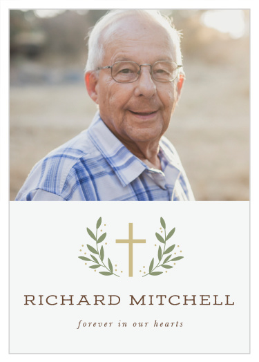 Give family and friends a meaningful keepsake of the recently departed with our Christian Cross Memorial Prayer Cards.