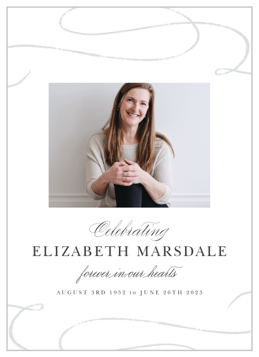 Let family and friends of the recently departed now when a service will be held in their honor, by sending out our Simple Statement Memorial Announcements.