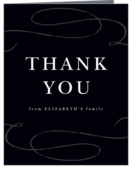 Thank those who attended the memorial and shared their condolences, with our Simple Statement Memorial Thank You Cards.