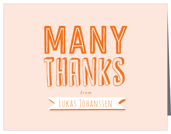 Thank all your party guests for attending your child's birthday, with our Onederful Year First Birthday Thank You Cards!