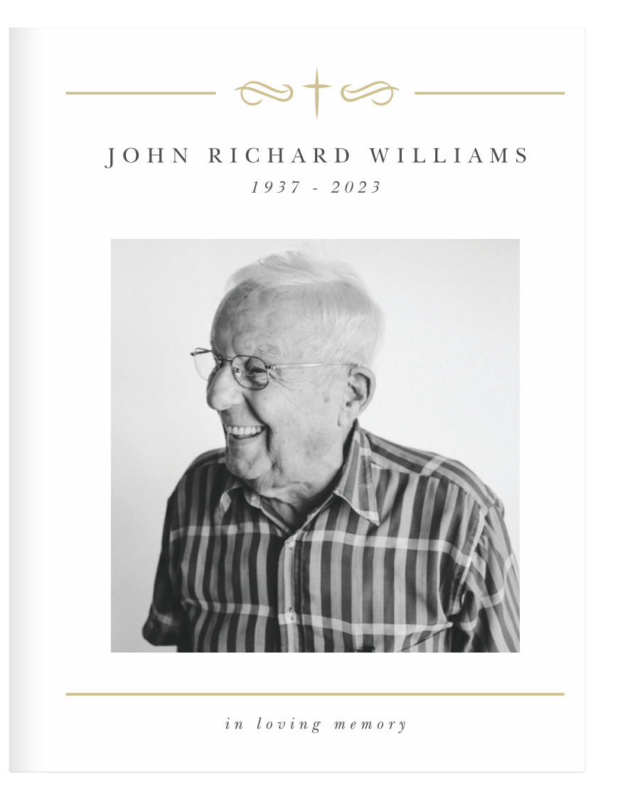 Our Golden Cross Memorial Guest Books are perfect for remembering all who came to your loved one's celebration of life. 