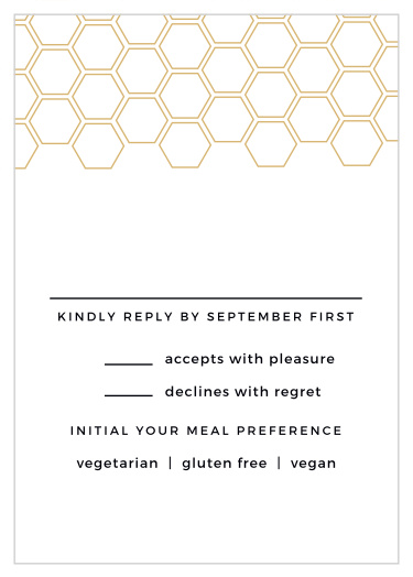 Obtain your guests attendance by sending out this RSVP card. Customize the colors and fonts to match you wedding theme exactly!