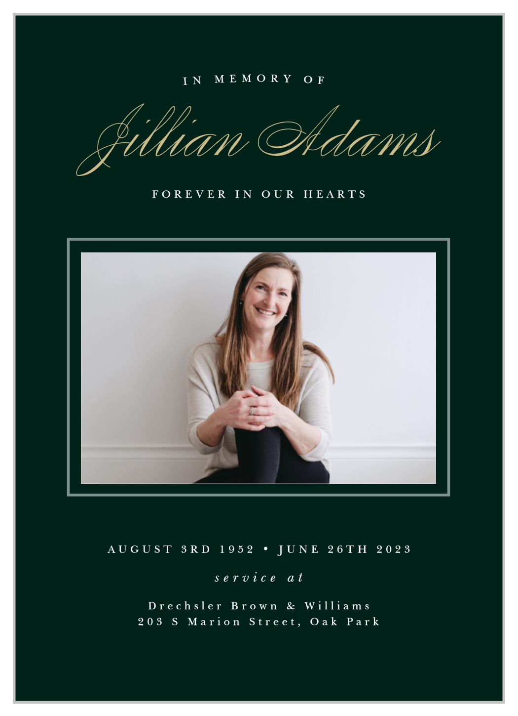 Home in Heaven Memorial Programs