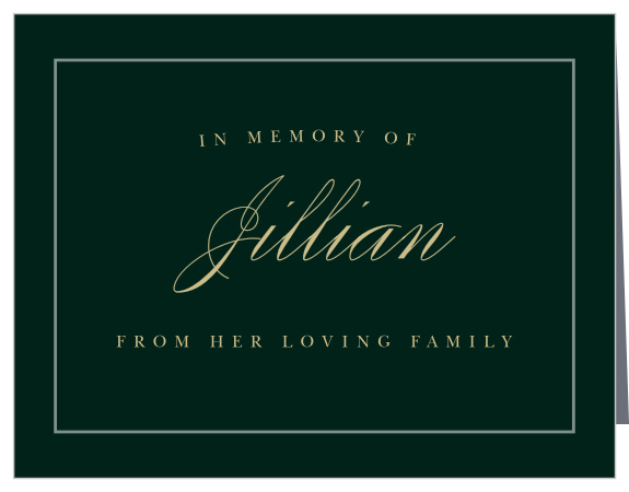 Our Home in Heaven Memorial Thank You Cards is here to honor the memory of your loved one.