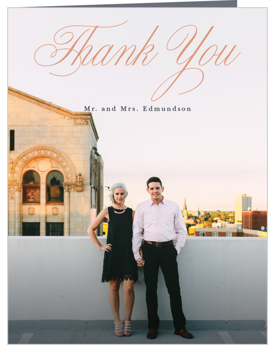 Modern Lines Wedding Thank You Cards