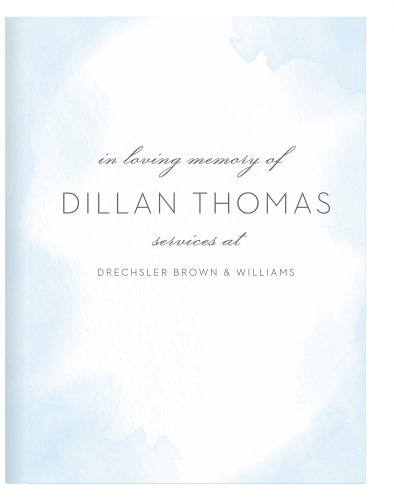 Remember everyone who came to your loved one's celebration of life with our Blue Sky Memorial Guest Book.