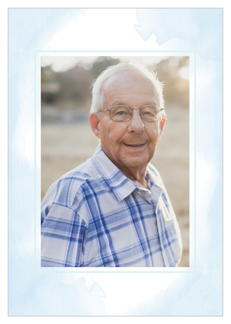 Blue Sky Memorial Prayer Cards