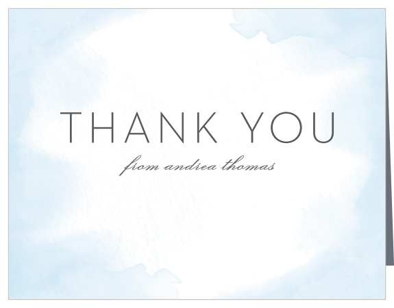 Show family and friends appreciation for their support and presence during these difficult times with our Blue Sky Memorial Thank You Cards.