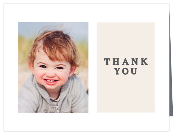 Let family and friends know how much their support and presence at your little one's birthday meant to you with our Timeless Collage First Birthday Thank You Cards.