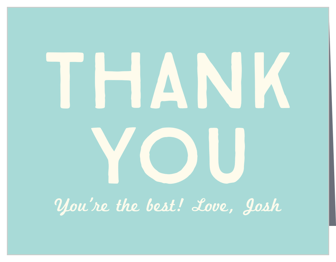 Colorful One First Birthday Thank You Cards by Basic Invite