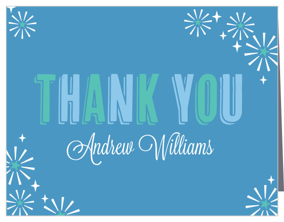 Say thanks to all who could! attend your child turning one with our Sweet Sparkles First Birthday Thank You Cards!