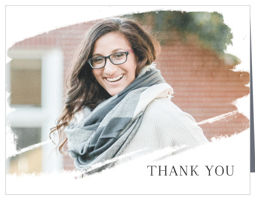 These difficult times were made a little easier with the support of family and friends, show them your appreciation with our Modern Brush Memorial Thank You Cards.