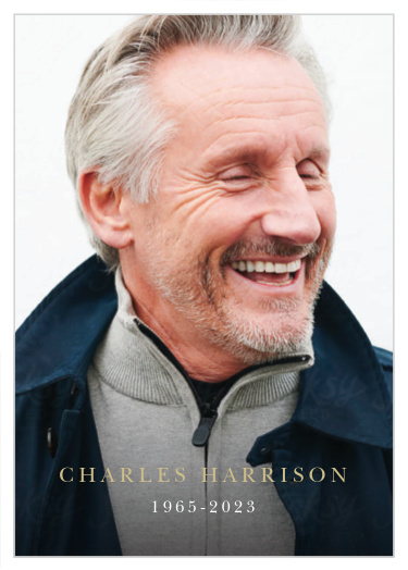 Gift family and friends with a meaningful keepsake of the recently departed with the simple look of our Golden Celebration Memorial Prayer Cards.