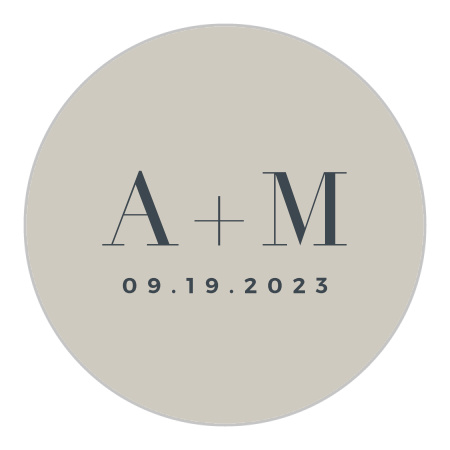Modern Inlay Wedding Stickers