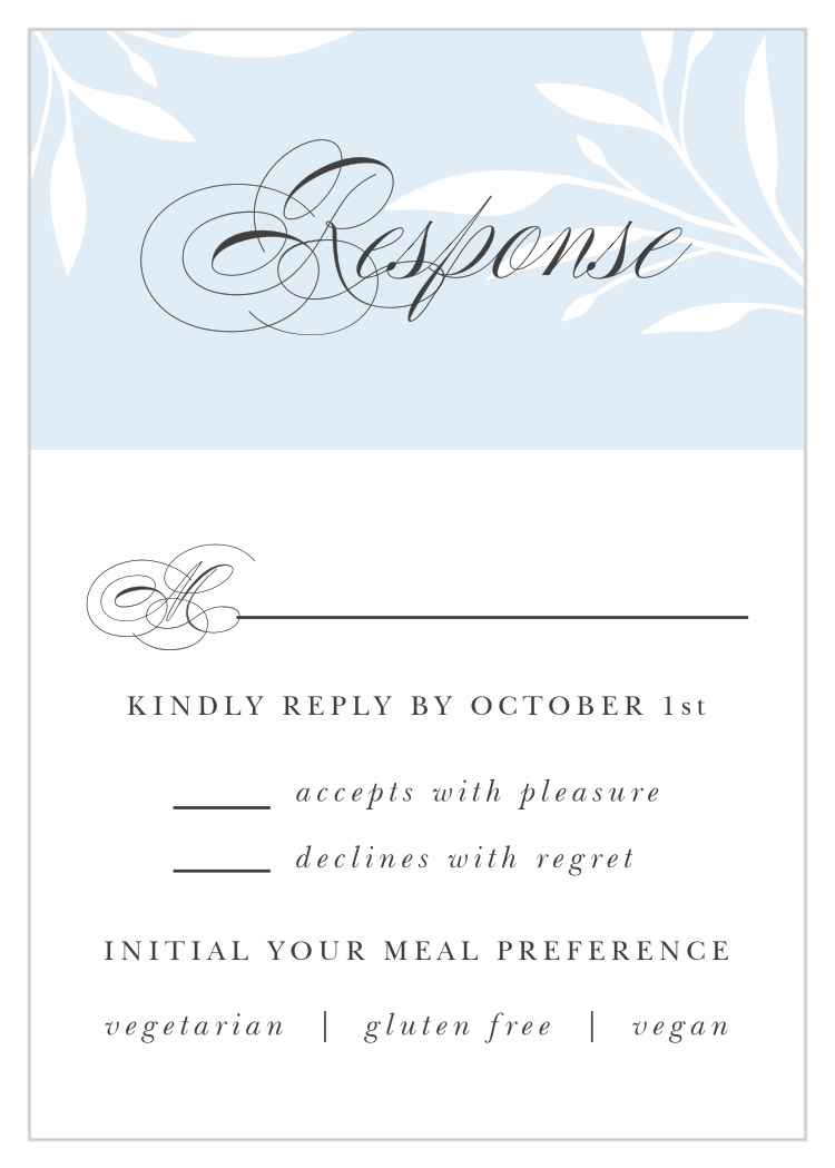 Delicate Greenery Response Cards