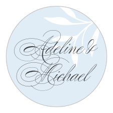 Gift family and friends with a memento of your special day with the classic look of our Delicate Greenery Wedding Stickers.