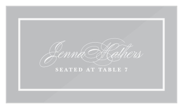 Let our Holy Union Clear Place Cards be your saving grace for keeping your guests happy and organized during your wedding reception!