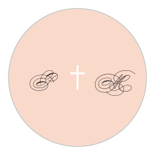 Finish off all of your outgoing wedding stationery by sealing their envelopes with our Holy Union Wedding Stickers!