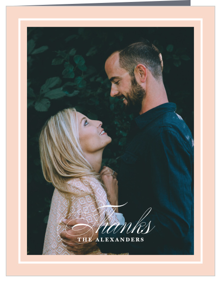 Send out our Holy Union Wedding Thank You Cards to let all of your wedding guests know that your appreciative of their support!