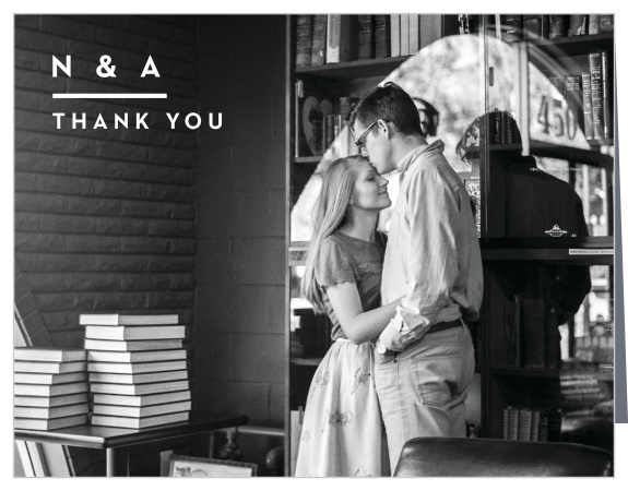 The support and presence of family and friends on your big day meant a lot to you, show them your appreciation with our Perfectly Stacked Wedding Thank You Cards.