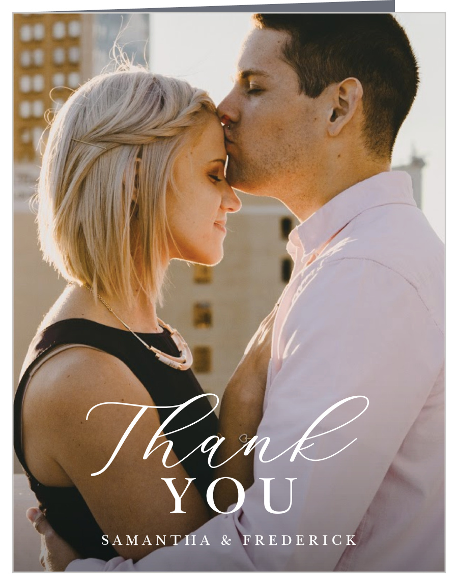 Rustic Sketch Wedding Thank You Cards