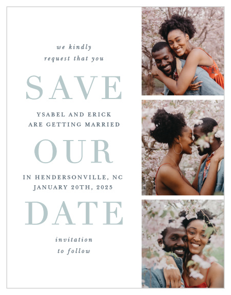 Forever Always Save the Date Cards by Basic Invite
