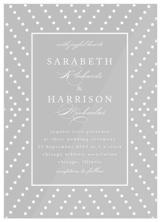 Our Criss Cross Clear Wedding Invitations are the perfectly unique, typography-strong design, that you are looking for!