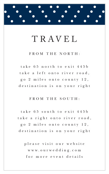 Include our Criss Cross Direction Cards in your wedding suite to stylishly help guide your guests to your wedding day destination!
