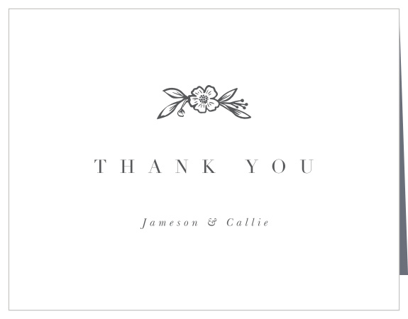 Share your appreciation in modern, simplistic fashion with our Mallow Ampersand Wedding Thank You Cards.