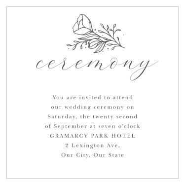 descOur Tulip Wreath Ceremony Cards are the perfect way to inform your closest friends and family of the ceremony or rehearsal dinner plans.