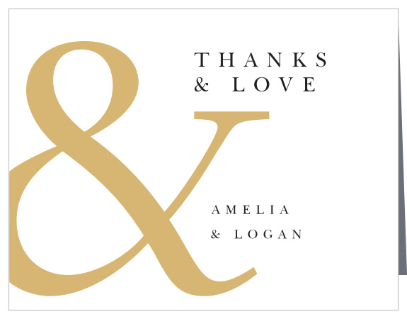 Our Joyful Union Wedding Thank You Cards show your appreciation for the support and presence of family and friends on your special day.