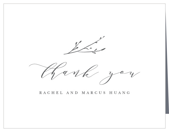 Show family and friends how much you appreciated their support and presence on your big day with our Sweet Grass Wedding Thank You Cards.