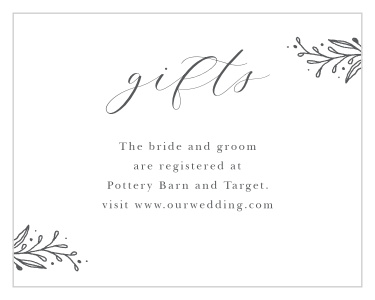 Our Tulip Wreath Registry Cards are the perfect way to make sure your loved ones know exactly where to shop for your big day!
