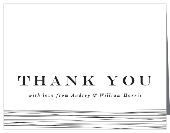 Our Down The Aisle Wedding Thank You Cards let family and friends know how much you appreciated their support and presence on your special day.