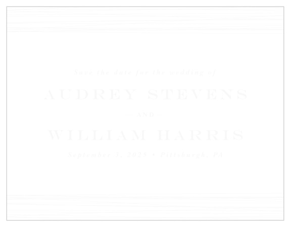 Our Down the Aisle Clear Save The Date Cards are sure to have friends and family marking their calendars for your wedding day.