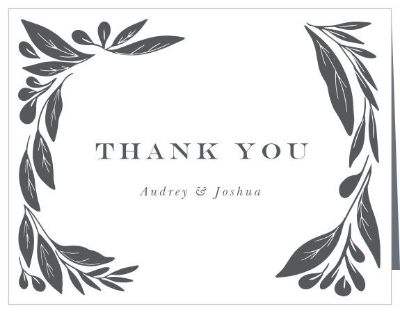 Show your appreciation for your friends and family's support on your big day, by mailing out our Blooming Love Wedding Thank You Cards!