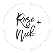 Gift family and friends with a memento of your special day with our Textured Script Wedding Stickers.