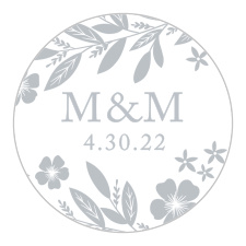 Send off all of your outgoing envelopes, sealed with our lovely Sophisticated Border Wedding Stickers!