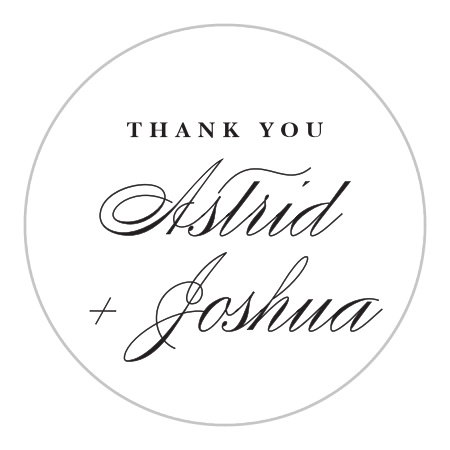 Two Rings Wedding Stickers by Basic Invite