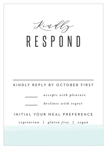 Tally every friend and family member that plans to attend your wedding with our Nautical Anchor Response Cards.