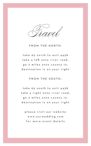 Friends and family will have no issue finding your wedding venue with our Botanical Burst Direction Cards.