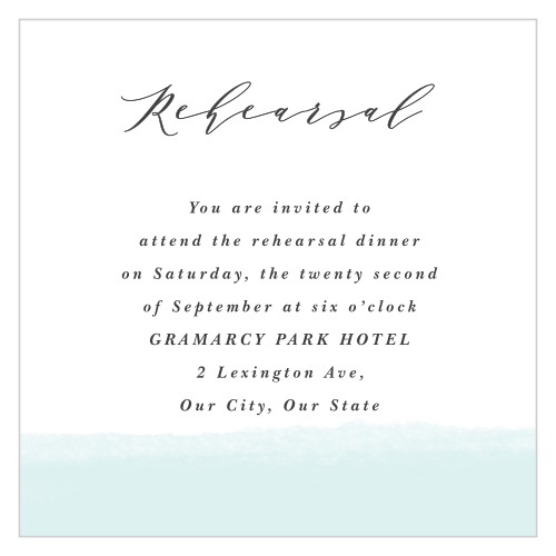 Bring family and friends together the night before your wedding to practice when you send out our Nautical Anchor Rehearsal Cards.