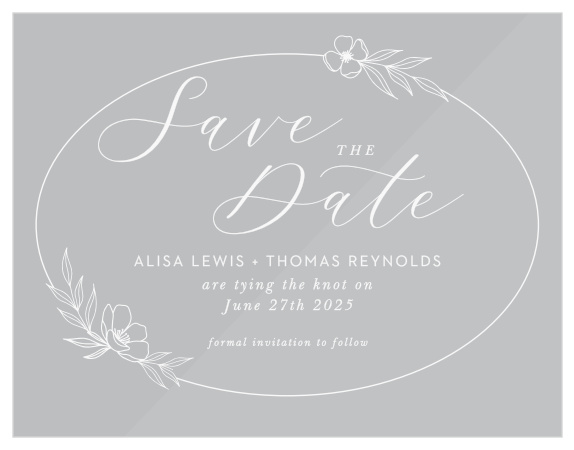 Acrylic Save the Date Magnet, Minimal and modern Save the Date, Clear Save  the Date, Custom Save the Date