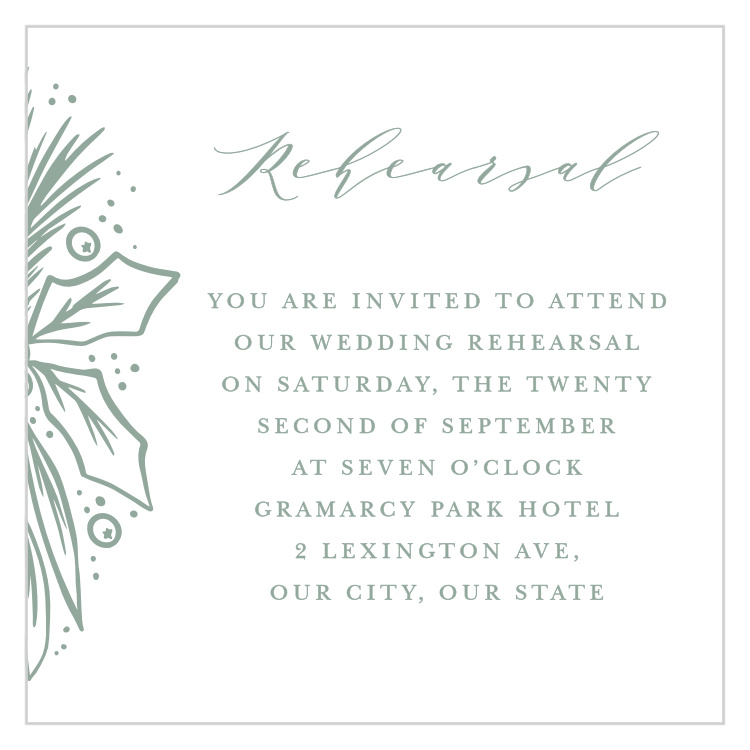 Winter Wreath Rehearsal Cards