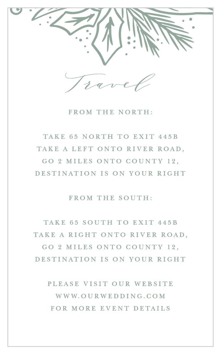 Winter Wreath Direction Cards