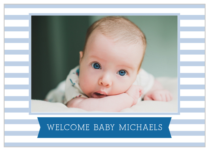 Show off your new bundle of joy to friends and family with our Striped Perfection Birth Announcements.