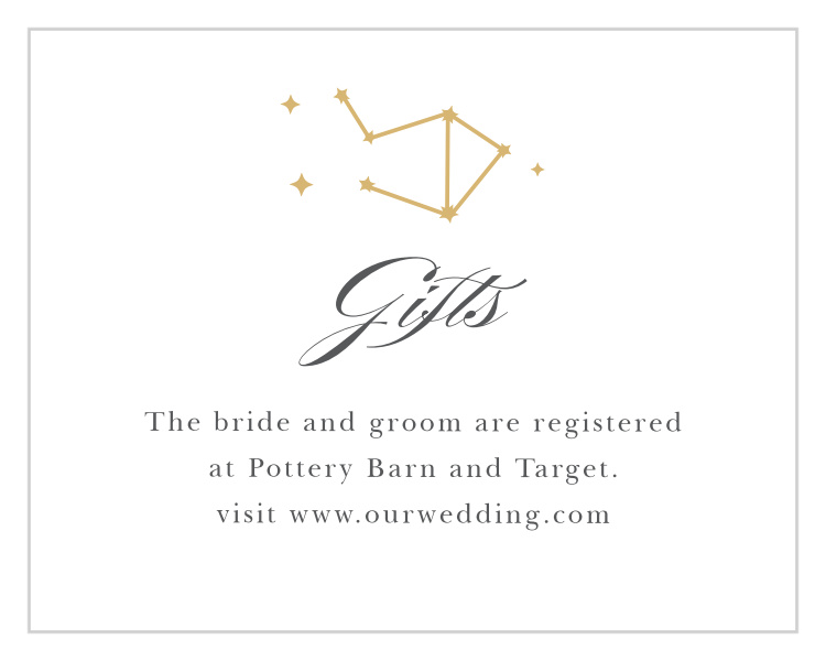 Classic Constellation Foil Registry Cards